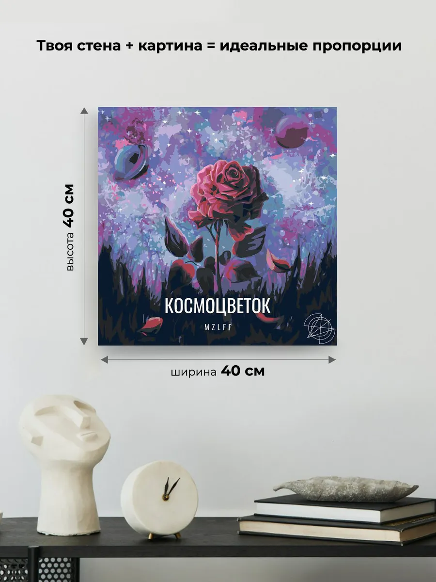 Картина по номерам «Рэпер мазелов mzlff: альбом Космоцветок» — картинка 3