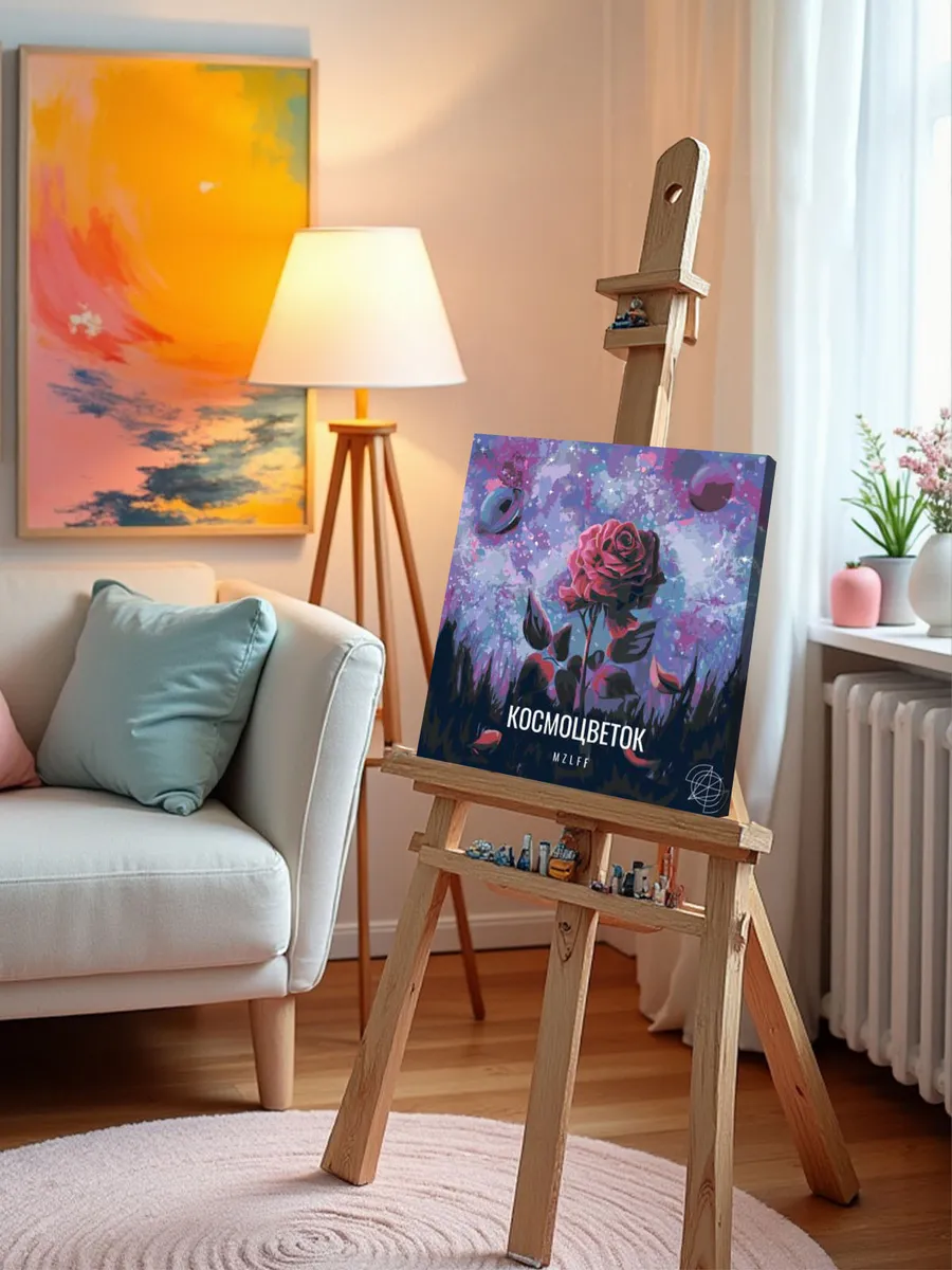 Картина по номерам «Рэпер мазелов mzlff: альбом Космоцветок» — картинка 10