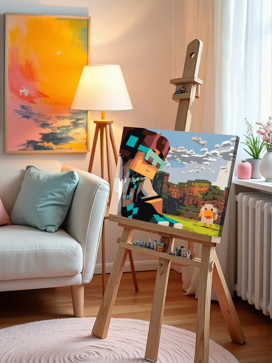 Картина по номерам «Стример Лололошка MrLololoshka, Майнкрафт» — картинка 9