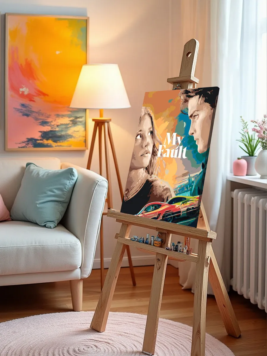 Картина по номерам «Фильм Моя Вина: Постер, Ноа и Ник» — картинка 10