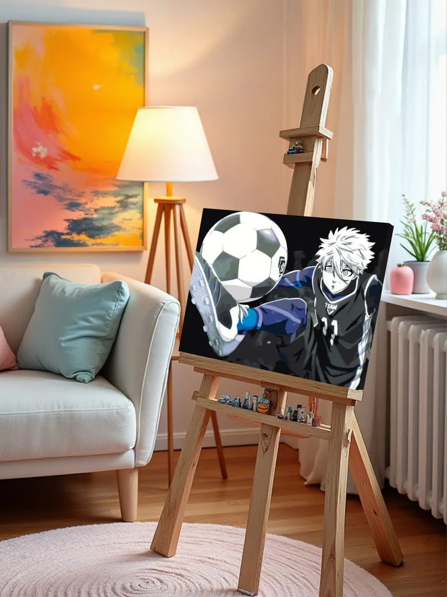 Картина по номерам «Аниме манга Синяя тюрьма Блю Лок, Сэйсиро» — картинка 9