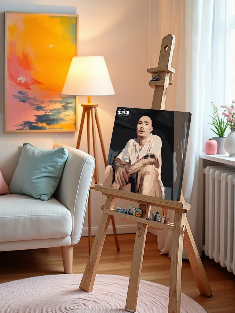 Картина по номерам «Рэпер Скриптонит: rankin обложка, портрет» — картинка 10