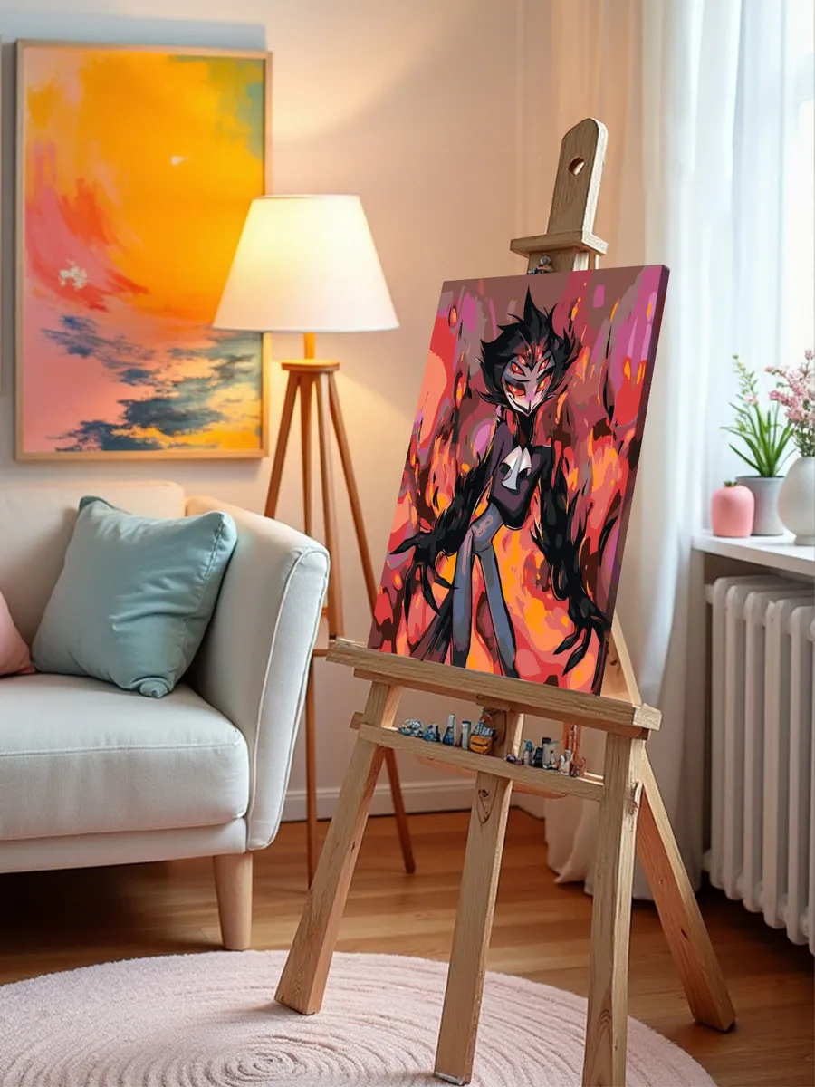 Картина по номерам «Адский босс, Отель Хазбин: Столас арт» — картинка 10