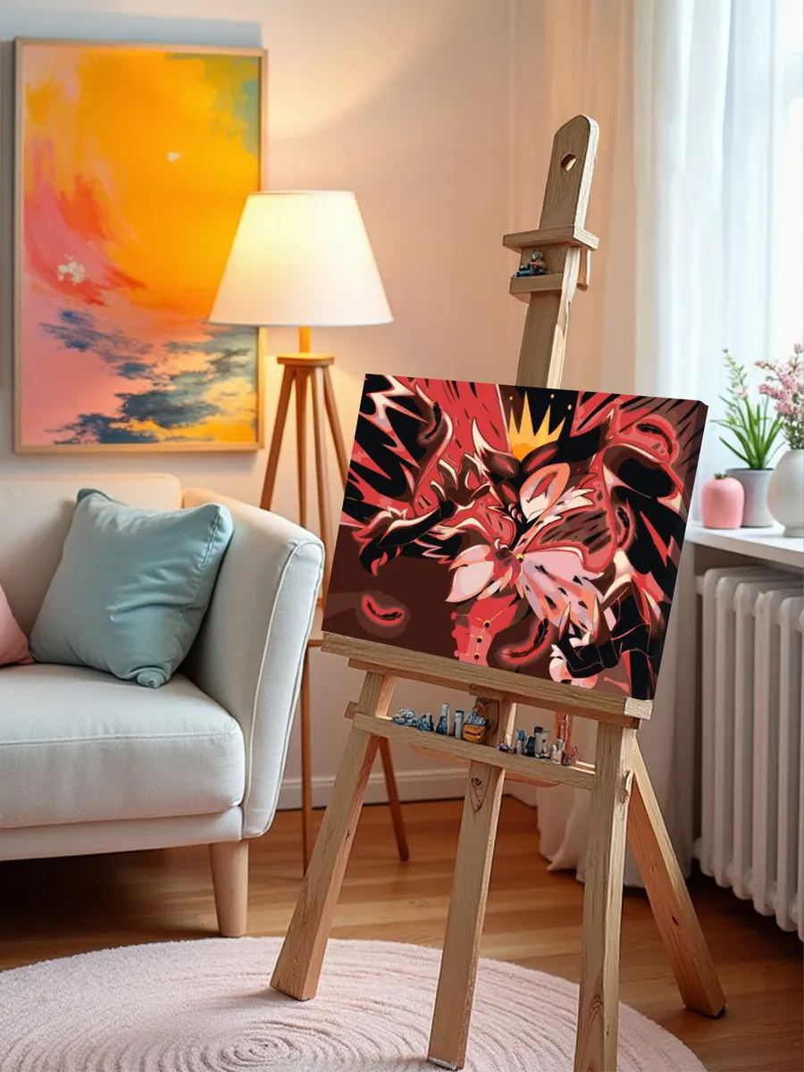 Картина по номерам «Адский босс, Отель Хазбин: Столас арт» — картинка 10