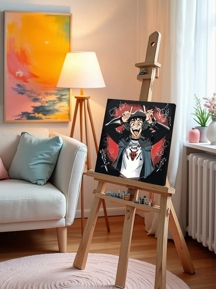 Картина по номерам «Очень странные дела ОСД: Эдди арт» — картинка 9