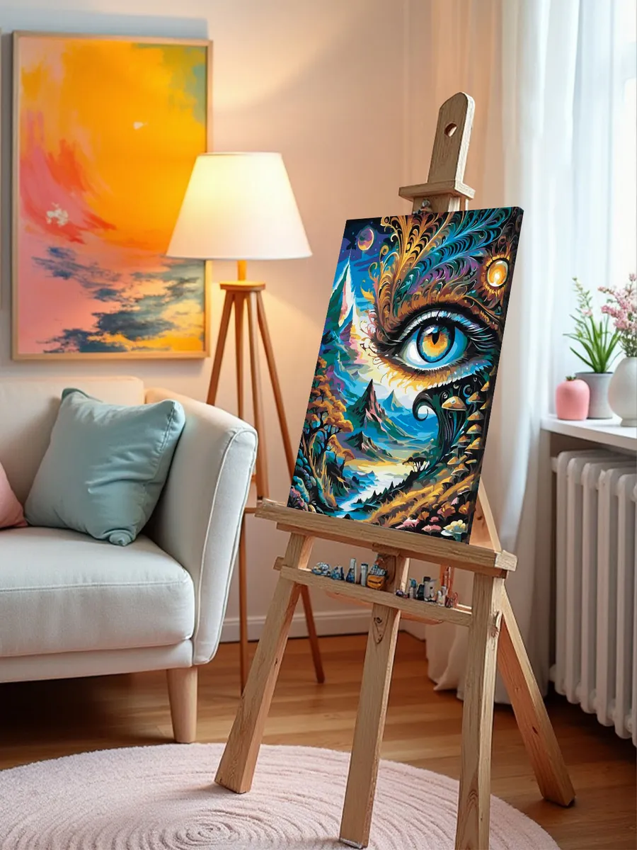 Картина по номерам «Эзотерика: глаз, природа, вселенная» — картинка 10