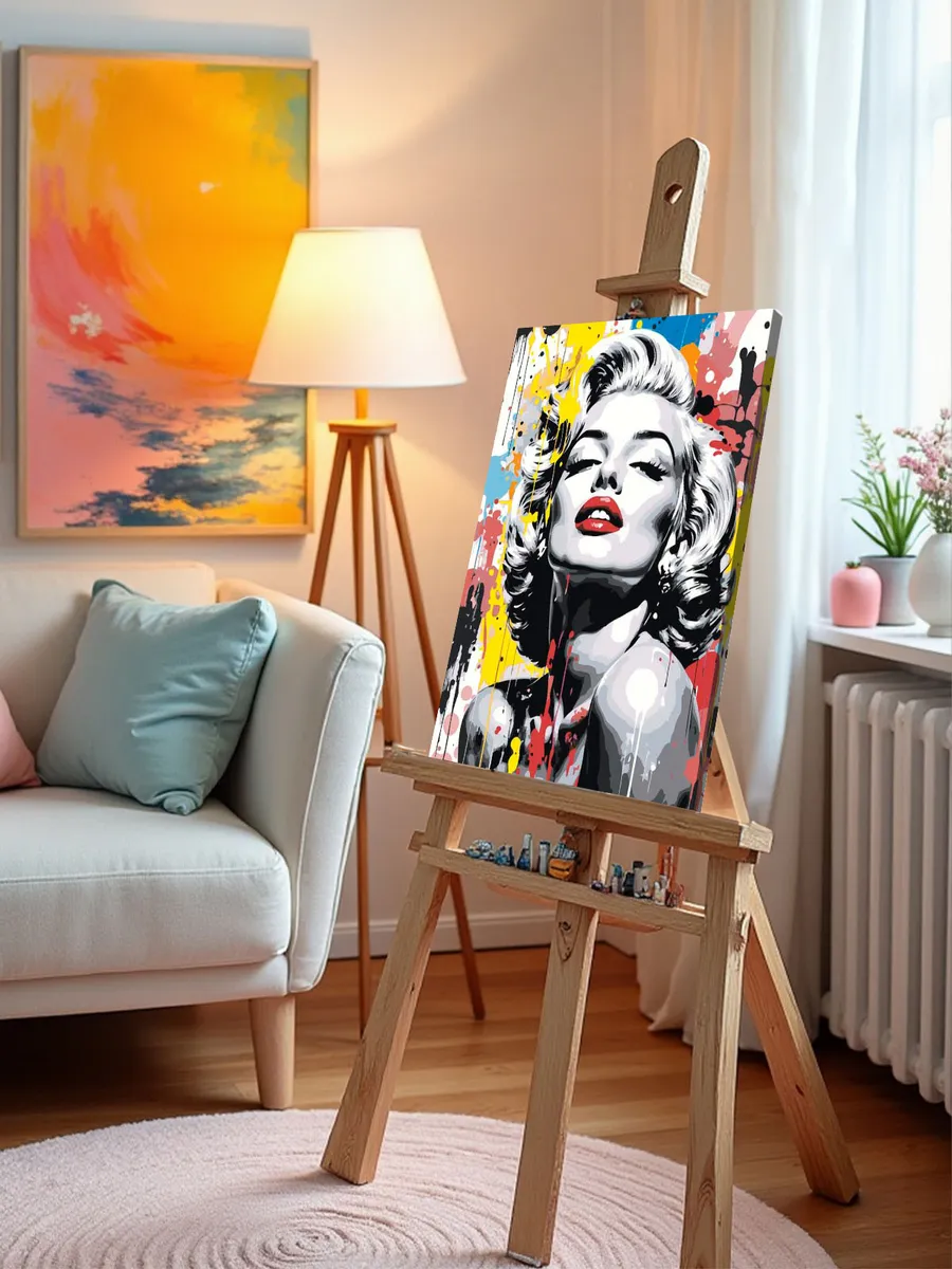 Картина по номерам «Мерлин (Мерилин) Монро: портрет арт» — картинка 9