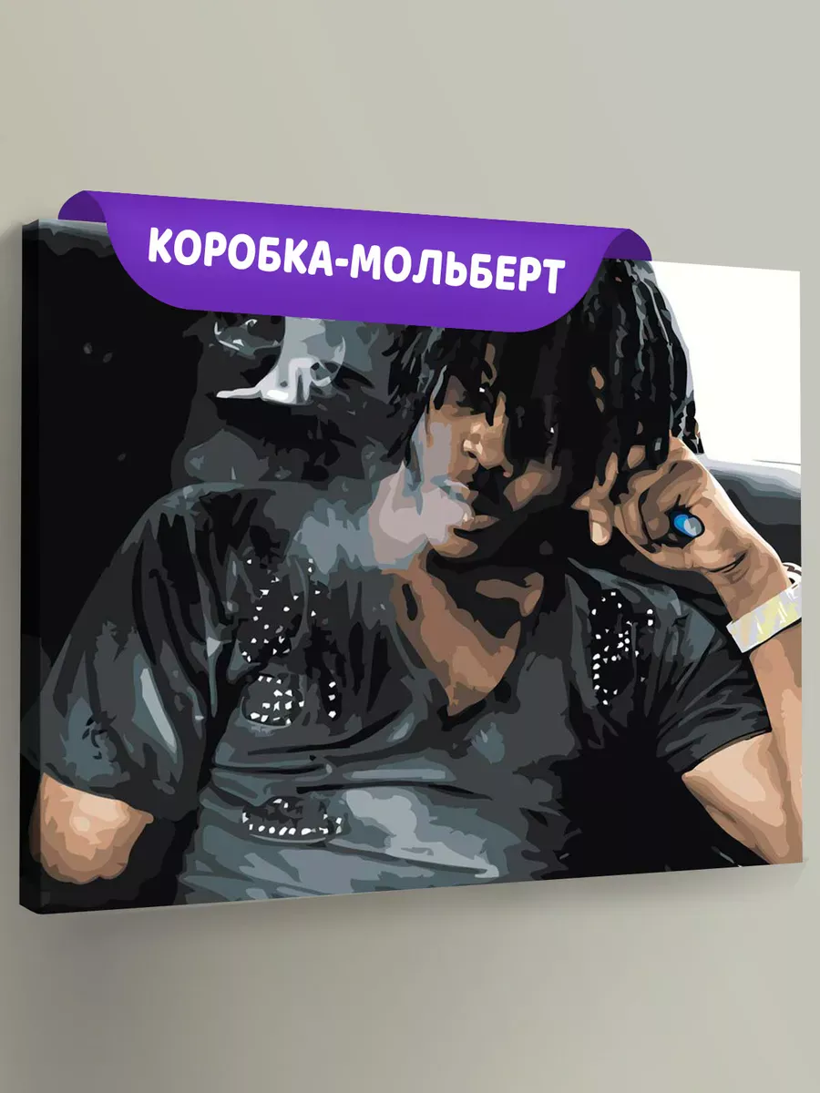 Картина по номерам «Рэпер Чиф Киф Chief Keef в машине»