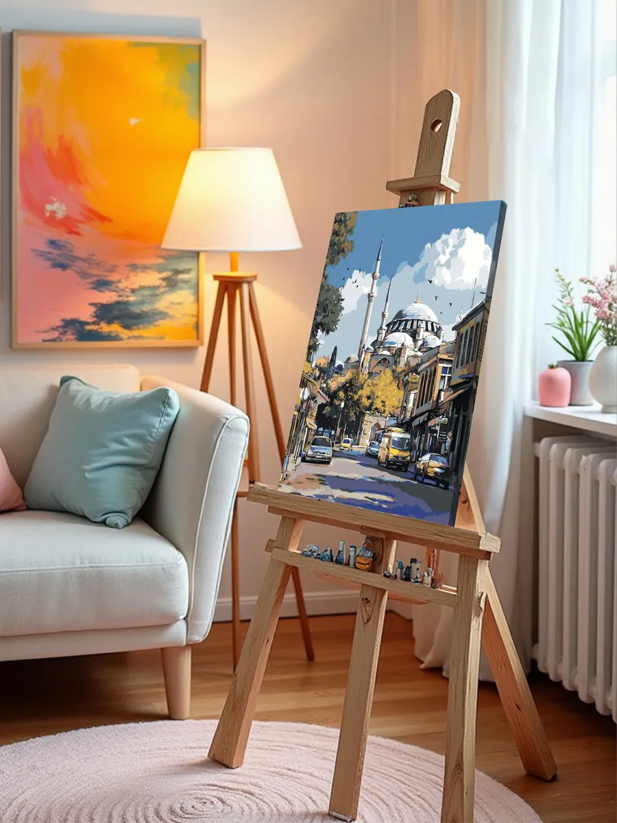 Картина по номерам «Стамбул, Турция: Голубая мечеть, город» — картинка 10