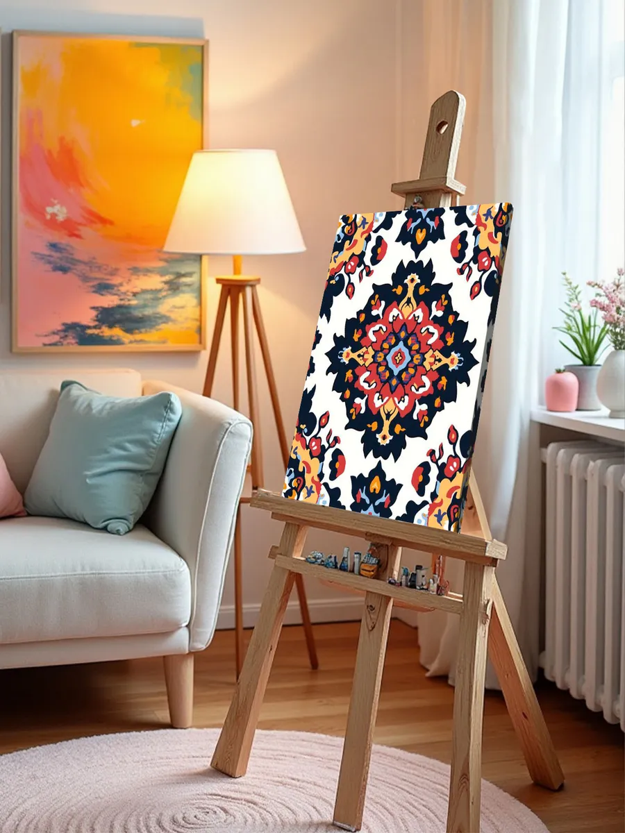 Картина по номерам «Ковер с цветочным узором, СССР» — картинка 10