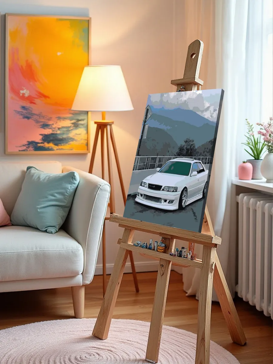 Картина по номерам «Машины: Тойота Марк 2 Toyota Mark 2» — картинка 9