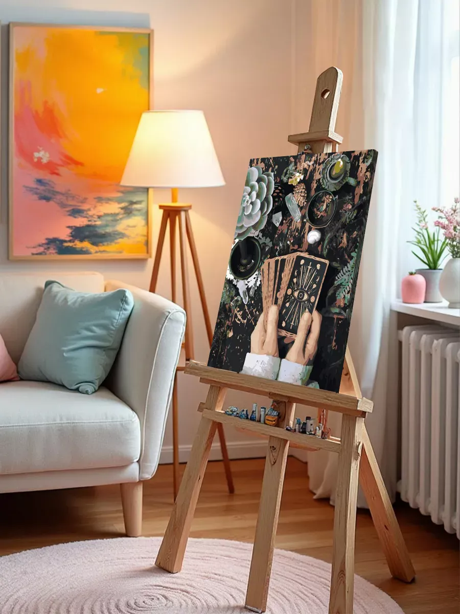 Картина по номерам «Таро, гадание: колода карт в руках» — картинка 10