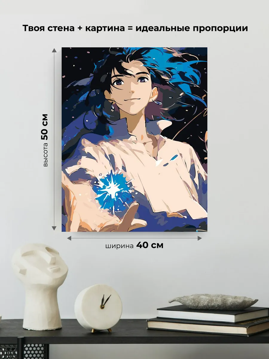 Картина по номерам «Миядзаки аниме: Ходячий замок, Хаул арт» — картинка 3