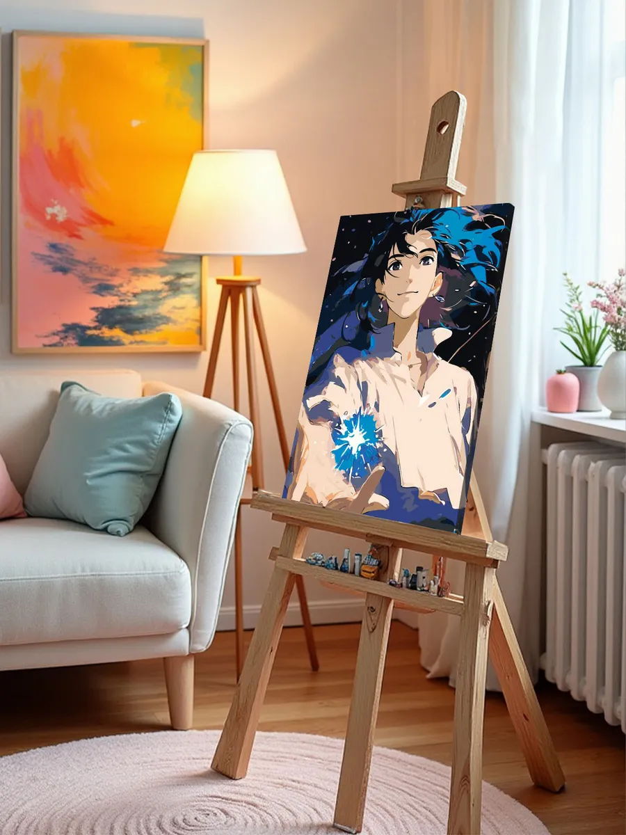 Картина по номерам «Миядзаки аниме: Ходячий замок, Хаул арт» — картинка 9