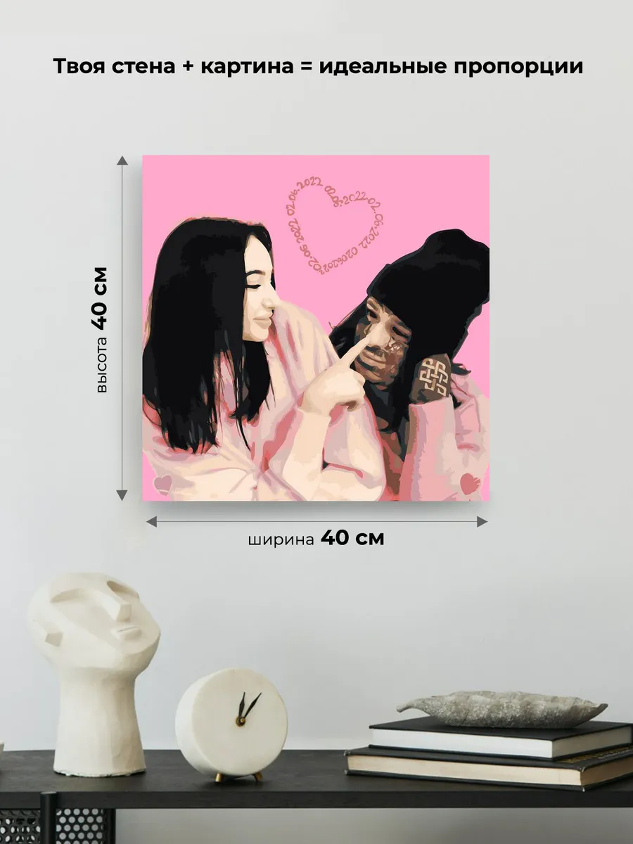 Картина по номерам «Рэпер Кишлак и Саша Razval: На двоих» — картинка 3