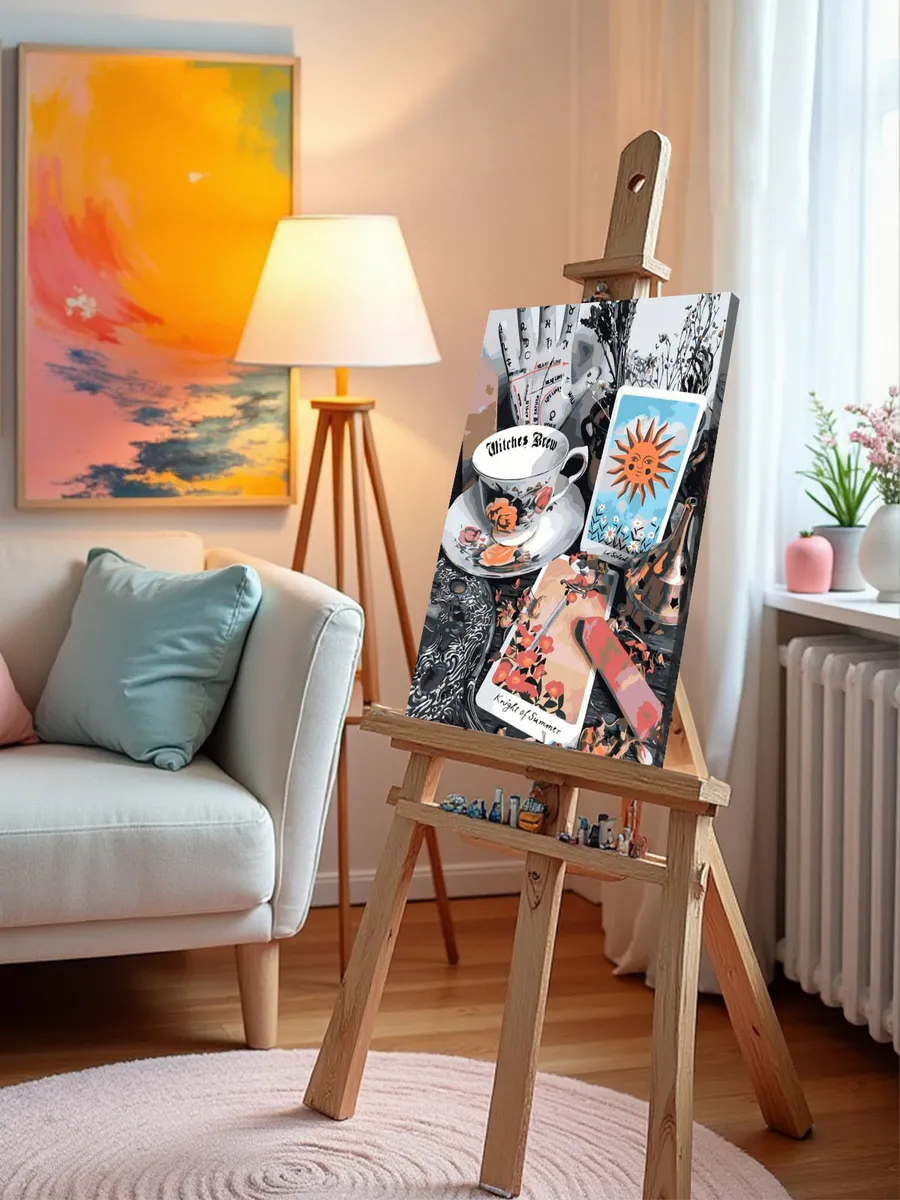 Картина по номерам «Таро, гадание: карты Рыцарь и Солнце» — картинка 10