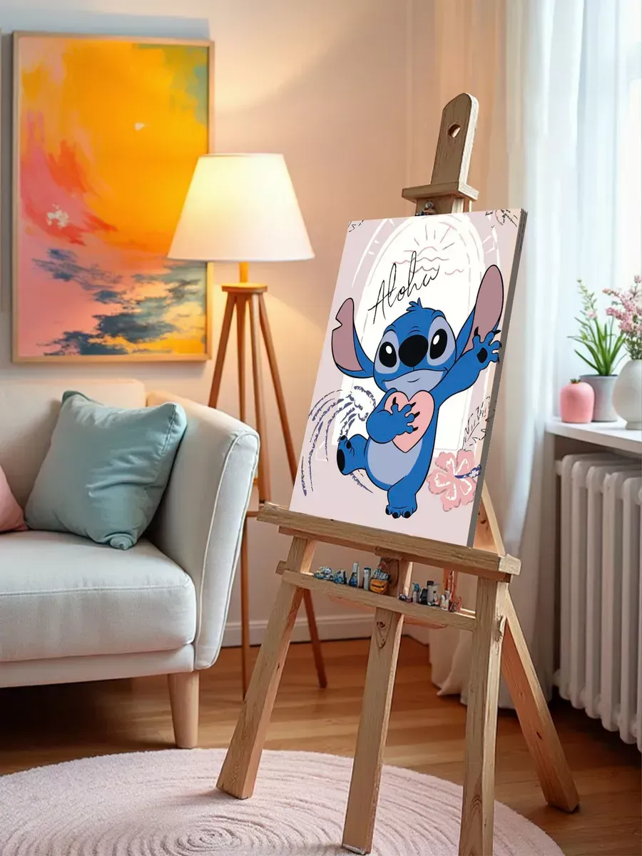 Картина по номерам «Лило и Стич, дисней: сердце, детская» — картинка 9