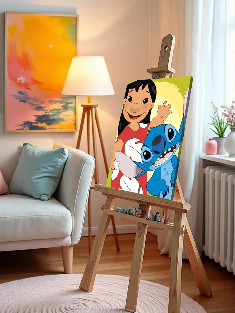 Картина по номерам «Лило и Стич, дисней: герои, детская» — картинка 9