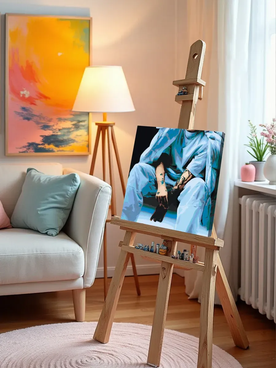 Картина по номерам Рэпер Илья Мазелов mzlff альбом ADHD — картинка 10