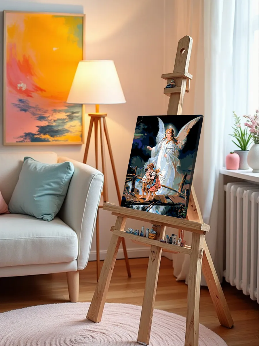 Картина по номерам «Aнгeл-Хранитель» — картинка 9