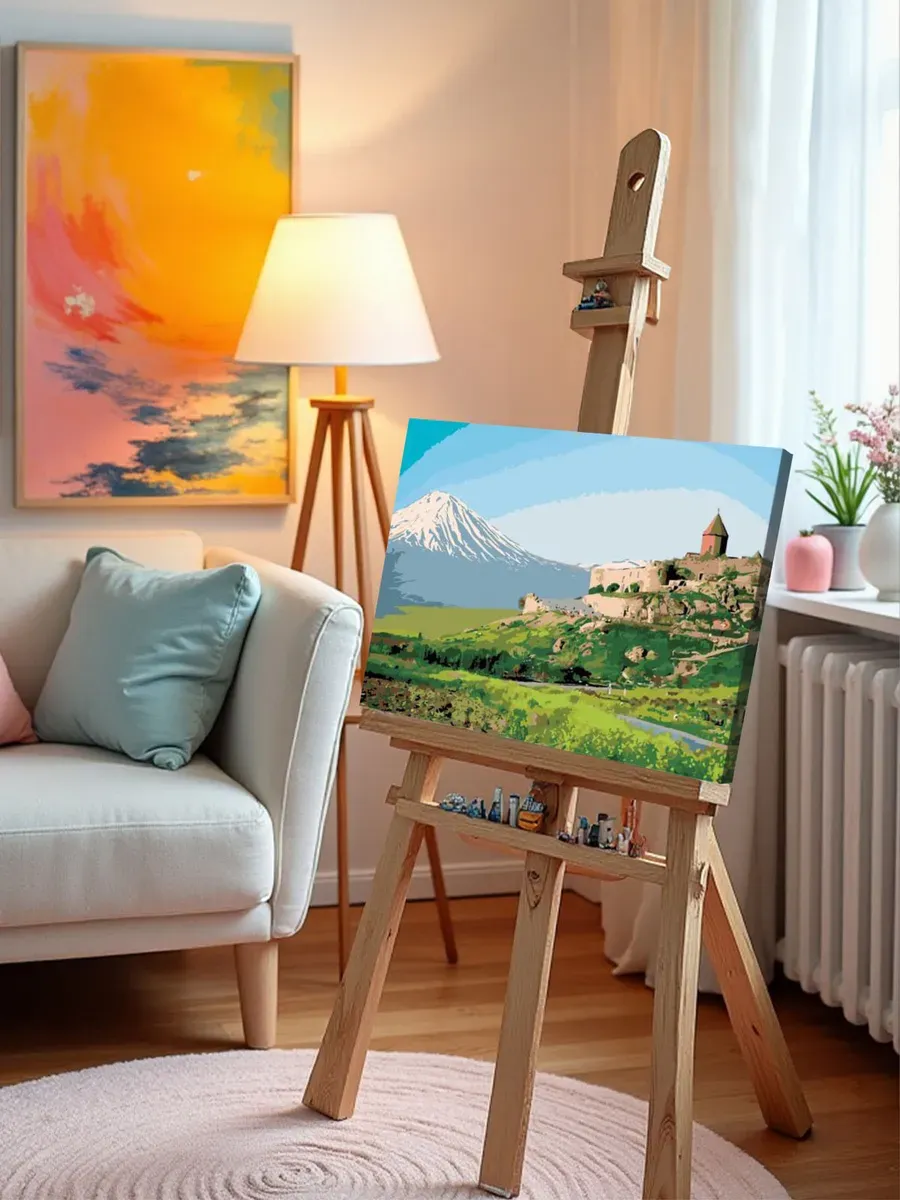 Картина по номерам «Замок в горах» — картинка 9