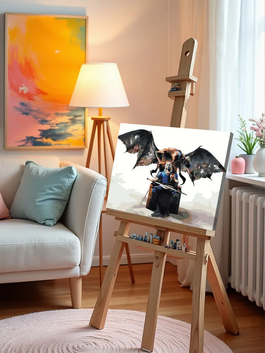 Картина по номерам «Ведьмак. Дикая охота» — картинка 9