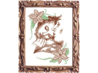 Рисунок на ткани «Влюбленные»