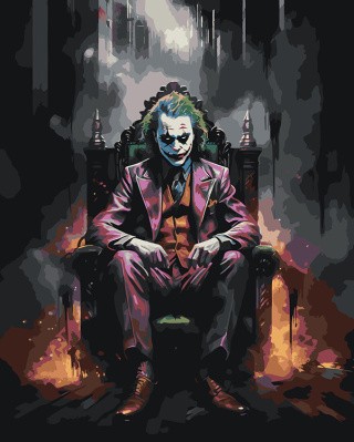 Картина по номерам «Джокер Joker: Злодей на троне»