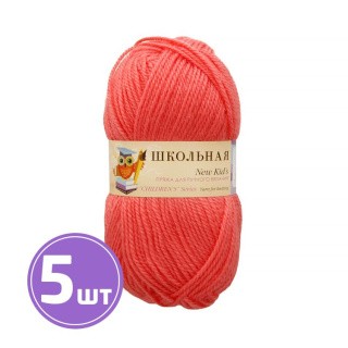 Пряжа Пехорка Школьная (351), светло-коралловый, 5 шт. по 50 г Пряжа Пехорка Школьная (351), светло-коралловый, 5 шт. по 50 г