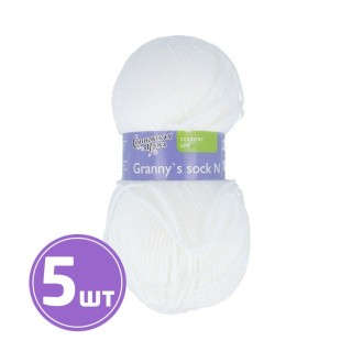 Пряжа Семеновская Granny`s sock N (25), суровый 5 шт. по 100 г