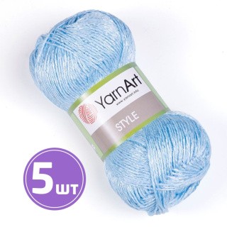 Пряжа YarnArt Style (668), голубой, 5 шт. по 50 г