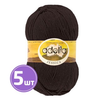 Пряжа Adelia JESSICA (14), коричневый, 5 шт. по 100 г Пряжа Adelia JESSICA (14), коричневый, 5 шт. по 100 г