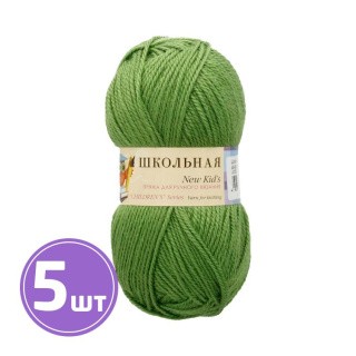 Пряжа Пехорка Школьная (434), зеленый, 5 шт. по 50 г Пряжа Пехорка Школьная (434), зеленый, 5 шт. по 50 г