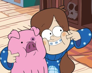 Картина по номерам «Gravity Falls Гравити Фолз: Мейбл и Пухля 4»