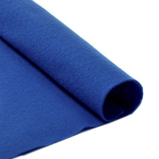 Фетр в рулоне жесткий 1 мм, 100 см, цвет: 675 синий, IDEAL