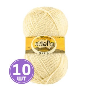 Пряжа Adelia MARIA (02), светло-желтый, 10 шт. по 50 г