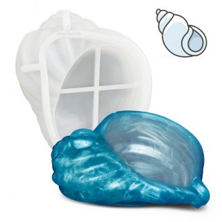 Силиконовый молд - Ракушка №3, 14,7x6см, 1 шт. Силиконовый молд - Ракушка №3, 14,7x6см, 1 шт.