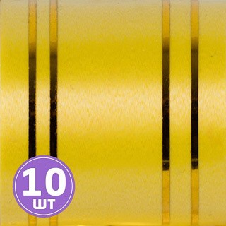 Подарочный бант, 10,5 см, 10 шт., цвет: желтый, Stilerra