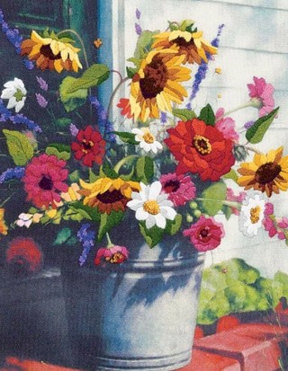 Набор для вышивания «Корзина цветов»