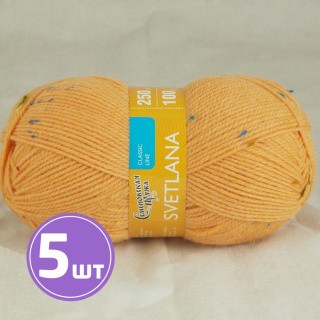 Пряжа Семеновская Svetlana (5499), абрикос-радуга 5 шт. по 100 г Пряжа Семеновская Svetlana (5499), абрикос-радуга 5 шт. по 100 г