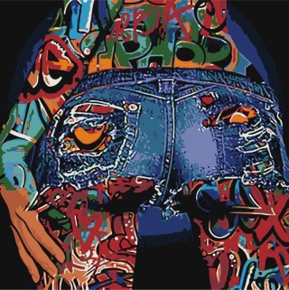 Картина по номерам «Вид сзади» Картина по номерам «Вид сзади»