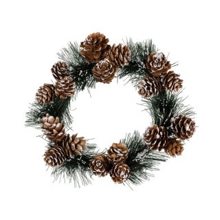 Декоративный венок с шишками Blumentag, 16 см Декоративный венок с шишками Blumentag, 16 см
