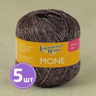 Пряжа Семеновская пряжа Mone (16995), черный-розовый, 5 шт. по 100 г Пряжа Семеновская пряжа Mone (16995), черный-розовый, 5 шт. по 100 г