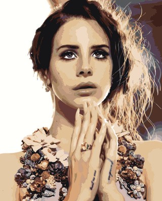Картина по номерам «Lana Del Rey Лана Дель Рей: портрет»