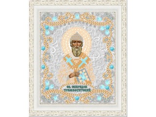 Рисунок на ткани «Св. Спиридон Тримифунтский»