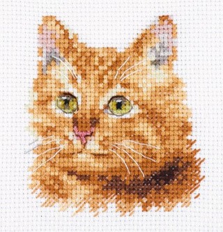 Набор для вышивания «Животные в портретах. Рыжий кот»
