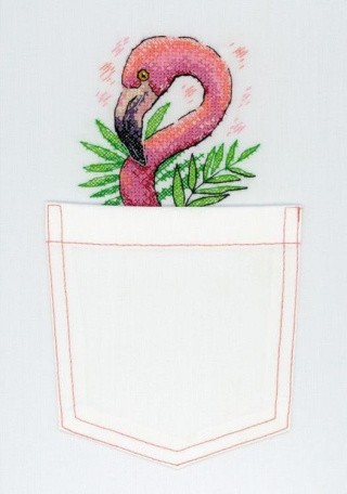 Набор для вышивания «Розовый фламинго»