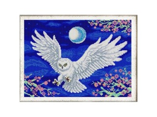 Рисунок на ткани «Летящая сова»