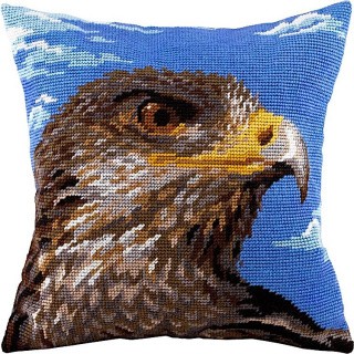 Набор для вышивания подушки «Орёл», лицевая сторона, Чарівниця