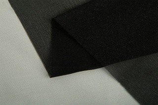 Дублерин эластичный, тканый, точечный, 50х55 см, 20 г/м2, цвет: черный, Gamma